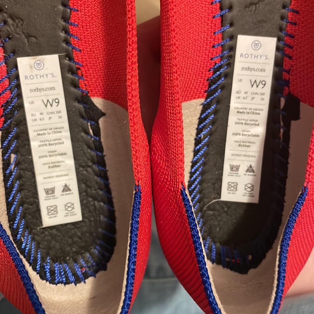 Rothy’s Point In Color Flame, Size 9 - image 4